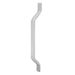 AKW Flat Ended Stainless Steel White Grab Rail - 305mm