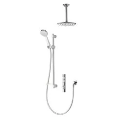 Aqualisa ISystem Concealed Digital Shower With Adj And Ceiling Fixed Shower Heads - Gravity Pumped