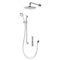 Aqualisa ISystem Concealed Digital Shower With Adj And Wall Fixed Shower Heads - Gravity Pumped