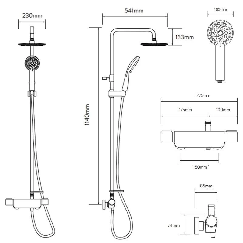 Aqualisa Midas 220 Shower Column 4 Aqualisa Midas 220 Shower Column - Image 4