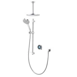 Aqualisa Optic Q Digital Smart Shower Concealed Dual With Ceiling Head - High Pressure/Combi
