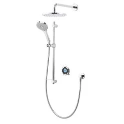 Aqualisa Optic Q Digital Smart Shower Concealed Dual With Wall Head - Gravity Pumped