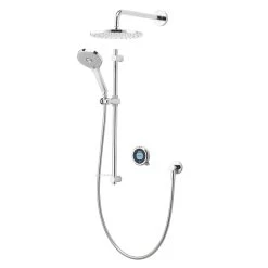 Aqualisa Optic Q Digital Smart Shower Concealed Dual With Wall Head - High Pressure/Combi