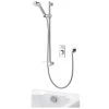 Aqualisa Visage Q Digital Smart Shower Concealed Adjustable With Bath - Gravity Pumped