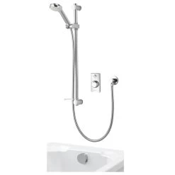Aqualisa Visage Q Digital Smart Shower Concealed Adjustable With Bath - High Pressure/Combi
