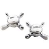 Bristan 1901 Tap Handles - Pair - Hot & Cold - Chrome