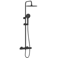 Bristan Buzz Thermostatic Bar Shower With Rigid Riser - Black