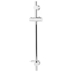 Bristan Casino Riser Rail With Adjustable Position Bracket - Chrome