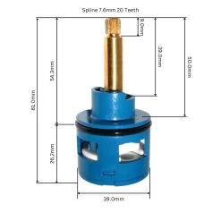 Bristan Diverter Assembly -Shower Accessories bristan diverter assembly d40p 19b2 3