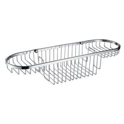 Bristan Large Wall Fixed Wire Basket - Chrome