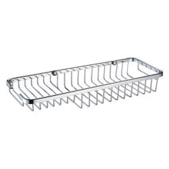 Bristan Medium Wall Fixed Wire Basket - Chrome