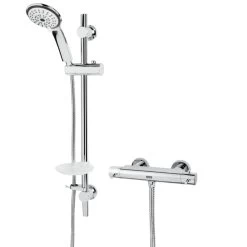Bristan Prism Safe Touch Bar Shower With Adjustable Kit & Fast Fit Fixings