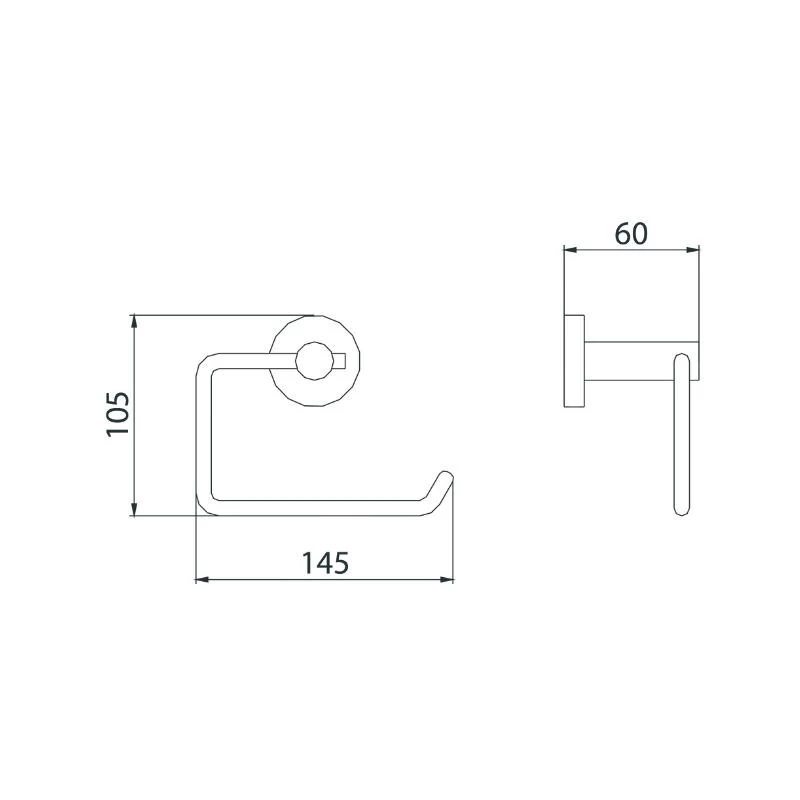 Bristan Round Toilet Roll Holder - Chrome 2 Bristan Round Toilet Roll Holder - Chrome - Image 2