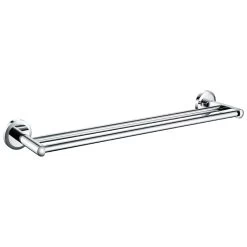 Bristan Solo Double Towel Rail - Chrome