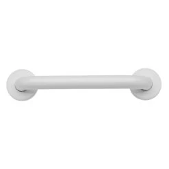 Croydex 300mm Stainless Steel Straight Grab Bar - White