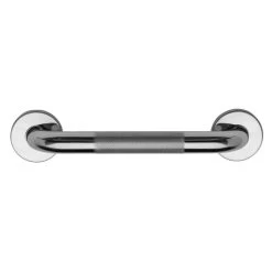 Croydex 300mm Stainless Steel Straight Grab Bar With Ant-Slip Grip - Chrome