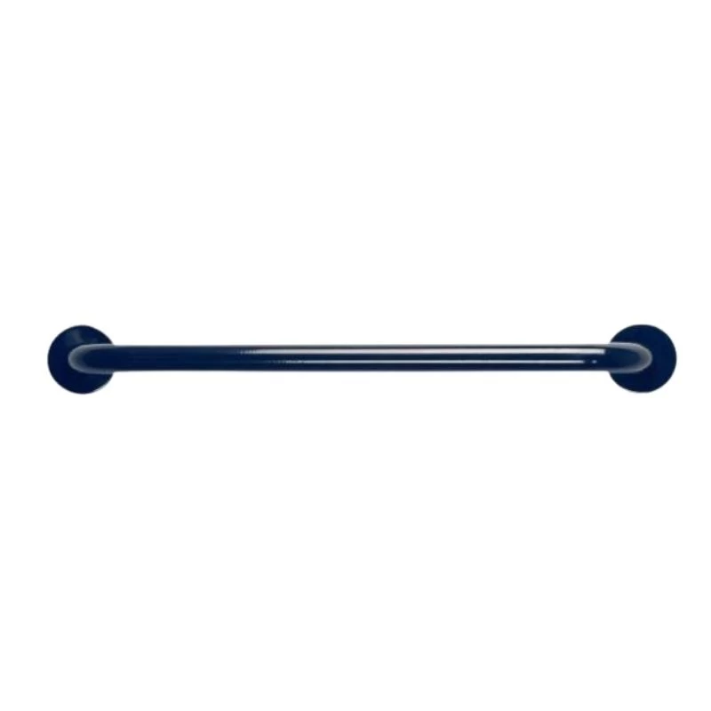Croydex 600mm Stainless Steel Straight Grab Bar - Blue 2 Croydex 600mm Stainless Steel Straight Grab Bar - Blue - Image 2