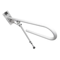 Croydex 850mm Fold Away Hand Rail With Drop Down Leg - White 6 Croydex 850mm Fold Away Hand Rail With Drop Down Leg - White -Shower Accessories croydex 850mm fold away hand rail with drop down leg white ap502922 2