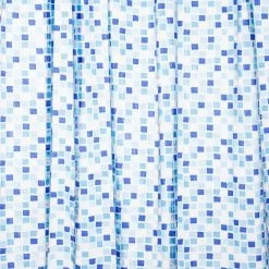 Croydex Blue Mosaic Shower Curtain
