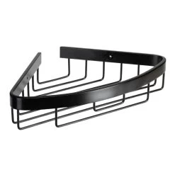 Croydex Corner Basket - Matte Black -Shower Accessories croydex corner basket matte black qm775921 2
