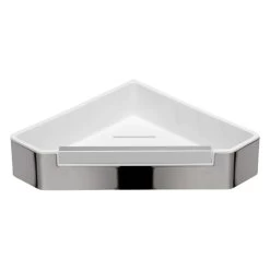 Croydex Corner Shower Shelf With Wiper Blade