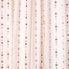 Croydex Dotty Textile Shower Curtain - Cream/Brown