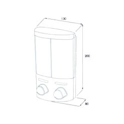 Croydex Double Shampoo/Soap Dispenser - Chrome -Shower Accessories croydex double shampoo soap dispenser chrome pa660941 3