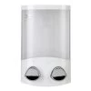 Croydex Double Shampoo/Soap Dispenser - White