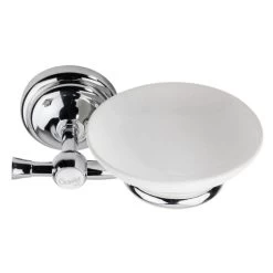 Croydex Flexi-Fix 1919 Range Soap Dish And Holder - Chrome