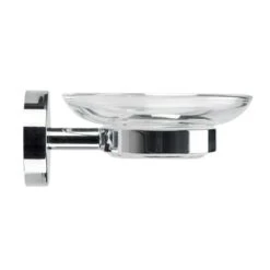 Croydex Flexi-Fix Britannia Soap Dish And Holder - Chrome -Shower Accessories croydex flexi fix britannia soap dish and holder chrome qm581941 2