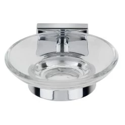 Croydex Flexi-Fix Chester Soap Dish And Holder - Chrome