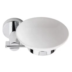 Croydex Flexi-Fix Metra Soap Dish And Holder - Chrome