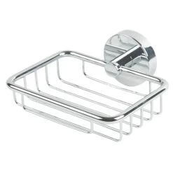 Croydex Flexi-Fix Pendle Soap Basket - Chrome