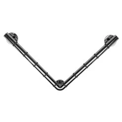 Croydex Grab 'N' Grip L-Shaped Grab Bar - Chrome