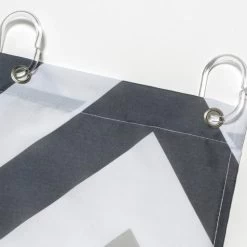 Croydex Grey Chevron Textile Shower Curtain -Shower Accessories croydex grey chevron textile shower curtain af672031h 3