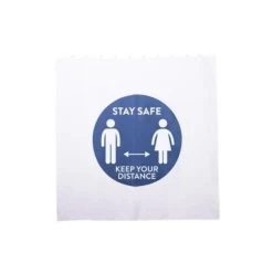 Croydex Hygiene 'N' Clean Social Distance Shower Curtain