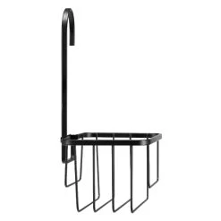 Croydex Matt Black Hook Over Shower Caddy -Shower Accessories croydex matt black hook over shower caddy qm260421 2