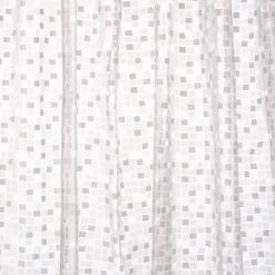 Croydex Silver Mosaic Shower Curtain