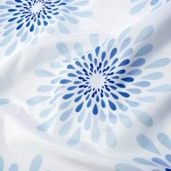 Croydex Splash Shower Curtain - White/Blue