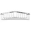 Croydex Stainless Steel Corner Basket - Chrome