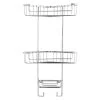 Croydex Three Tier Corner Basket - Chrome