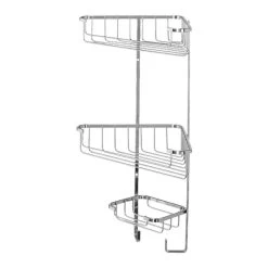 Croydex Three Tier Corner Basket - Chrome 6 Croydex Three Tier Corner Basket - Chrome -Shower Accessories croydex three tier corner basket chrome qm262841 2