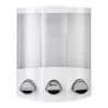 Croydex Triple Shampoo/Soap Dispenser - White