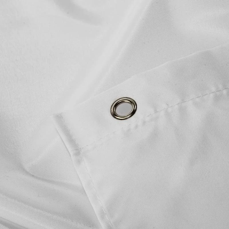 Croydex White Plain Shower Curtain 4 Croydex White Plain Shower Curtain - Image 4