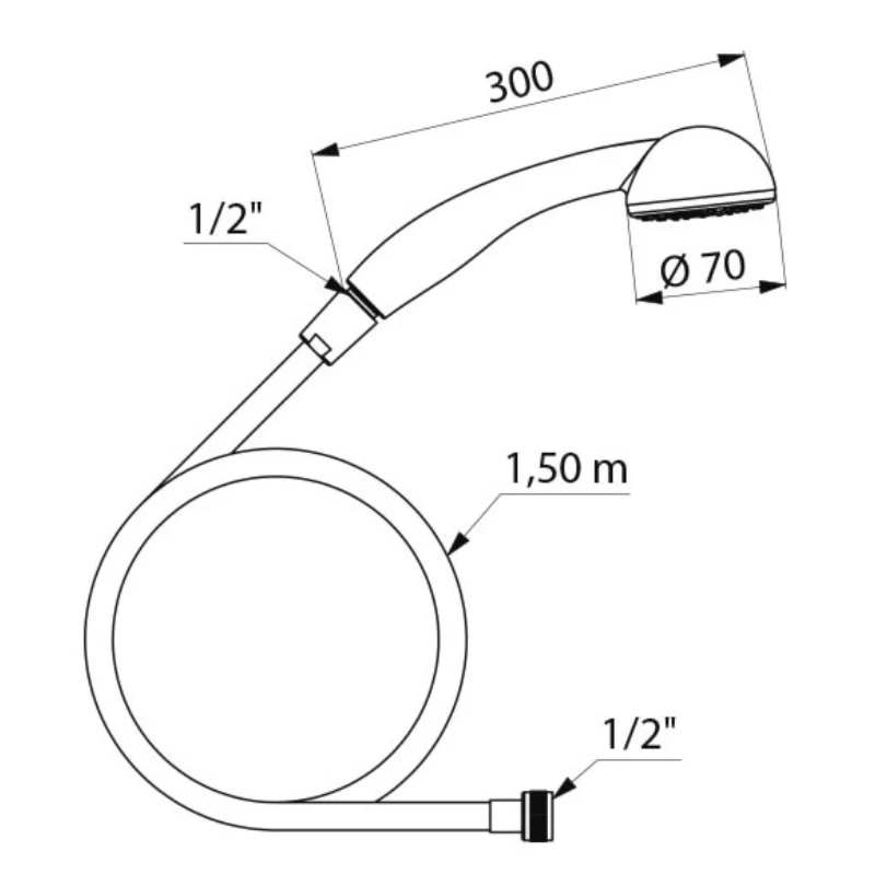 Delabie Disposable Shower Kit - With Yellow Union - Pack Of 25 2 Delabie Disposable Shower Kit - With Yellow Union - Pack Of 25 - Image 2