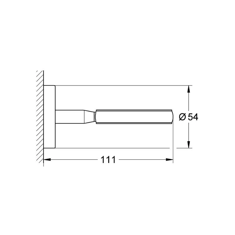 Grohe Bau Cosmopolitan Glass/Soap Dish Holder - Chrome 3 Grohe Bau Cosmopolitan Glass/Soap Dish Holder - Chrome - Image 3