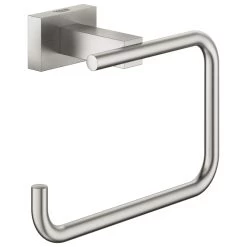 Grohe Essentials Cube Toilet Roll Holder - Supersteel