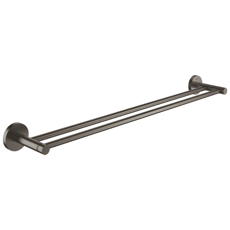 Grohe Essentials Double Towel Rail - Brushed Hard Graphite 1 Grohe Essentials Double Towel Rail - Brushed Hard Graphite