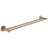 Grohe Essentials Double Towel Rail - Brushed Warm Sunset