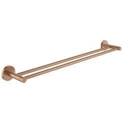 Grohe Essentials Double Towel Rail - Brushed Warm Sunset